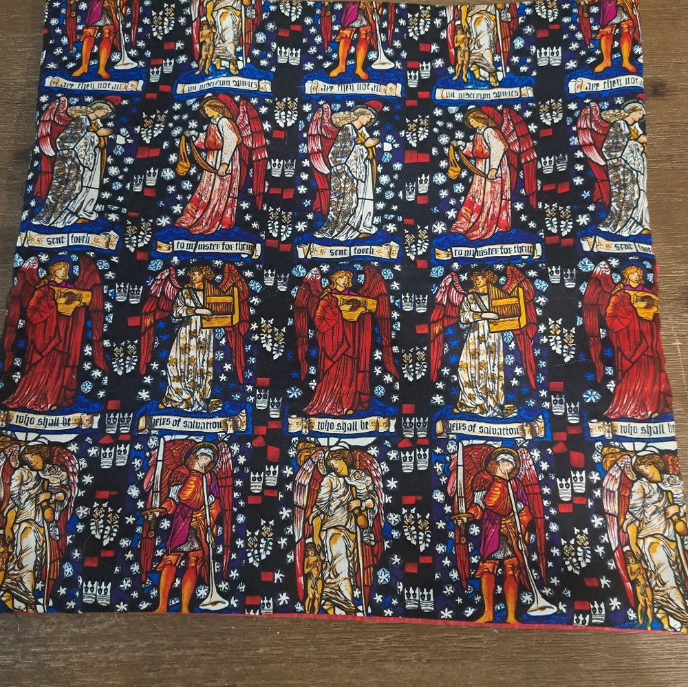 Christmas stained glass pillow cover